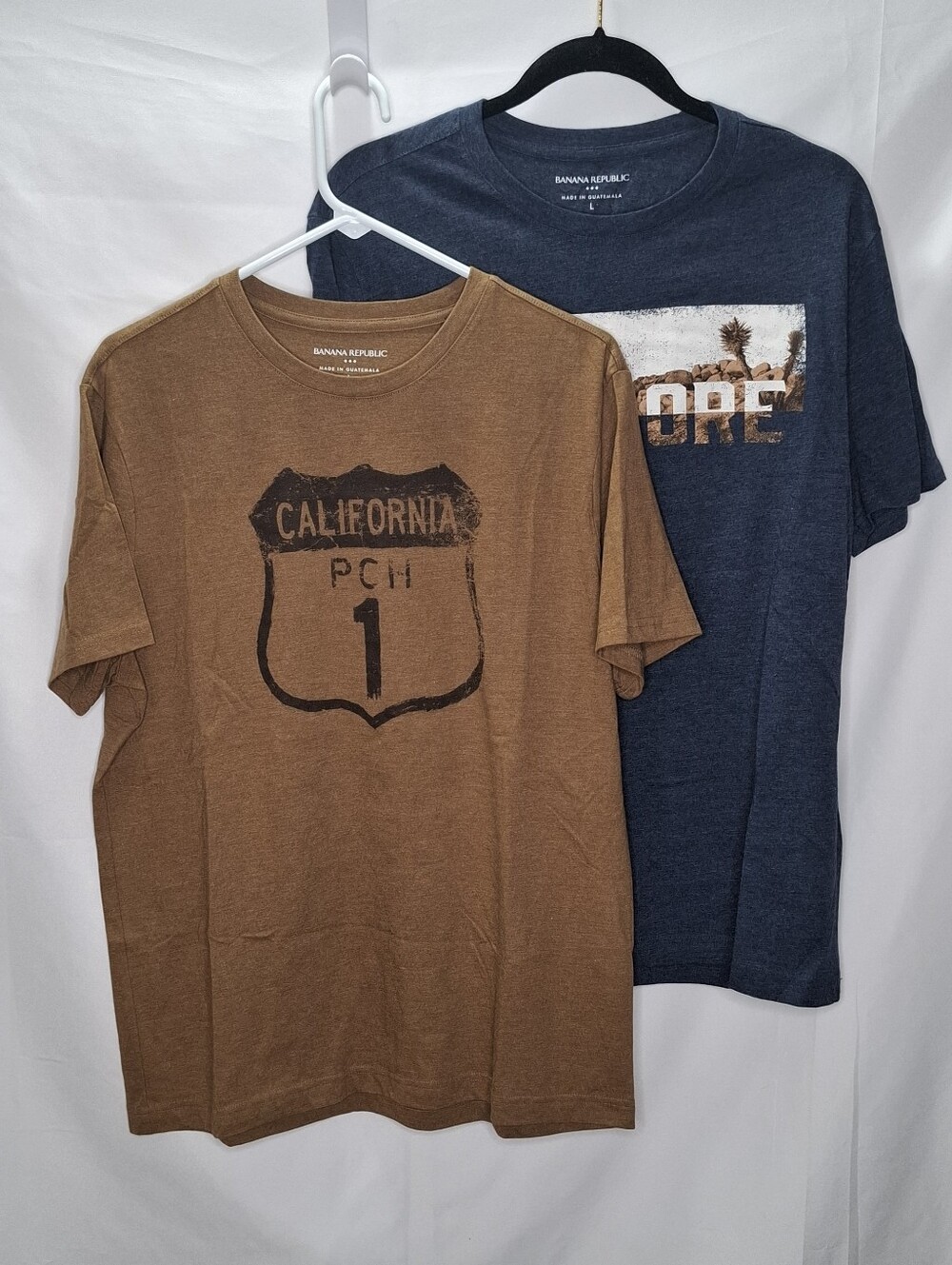 Banana Republic Mens Tee Shirts Set Of 2 Size Large